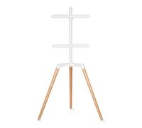 Nedis TVSM7060WT support pour téléviseur 165,1 cm (65") Marron, Blanc