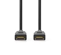 NEDIS Ultra High Speed HDMI Cable, 48Gbps, 8K@60Hz, 4K@120Hz, Supports Dynamic HDR, ARC, eARC, 3D, HDCP, HDMI-CEC, Latest HDMI Specification, Low EMI, Gold-Plated Connectors - 2.0m