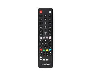 Nedis Universal Programmable Remote Control Replacement for TV and Sat Receiver, Preprogrammed with Shortcut Keys - Compatible with Samsung, LG, Sony, Philips,Panasonic TVs