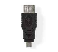 NEDIS USB 2.0 Adapter Micro B M Male - A Female Black