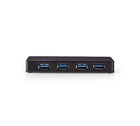 Nedis USB 3.0 Hub To Connect To Desktop PC Or Notebook - Expand With Additional USB Ports For Flash Drives, Mice, Printers, Network Adapters