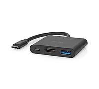 Nedis USB 3.2 Gen 1 Multi-Port Adapter - HDMI™ 4K@30Hz, USB-A & USB-C™ 5Gbps, 7.5W Power Output, Compatible with Any USB-C™ Device - Black