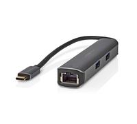 Nedis USB-C 5-in-1 Hub to RJ45 Female / 3USB-A / HDMI 4K 5Gbps Output 0.2m