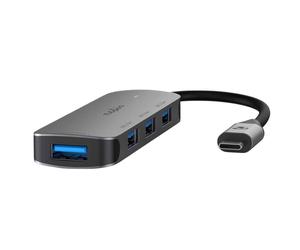 Nedis USB-C Hub with 4 USB-A 3.2 Gen 1 Ports Ultra-Fast Transfer 5 Gbps, Grey