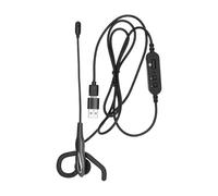 Nedis USB-C Mono In-Ear PC Headset with USB-A Adapter and Flexible Mic
