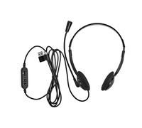 Nedis USB-C Supra-Aural Stereo PC Headset with USB-A Adapter and Flexible Mic