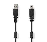 NEDIS USB Cable, 2m, USB-A to UC-E6 - Digital Camera Data Transfer Cable, Connect Your Digital Camera to Another Device Such as Computer or TV