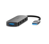 Nedis USB Hub 1x USB-A 3.2 Gen 1 Port 3x USB 2.0 Ports - 4-Port Aluminium Laptop Hub, USB-A Powered