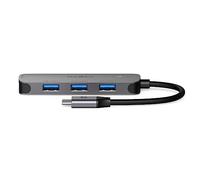 Nedis USB Hub 4 Port USB-A 3.2 Gen 1, Backwards Compatible with USB 2.0, 5 Gbps Data Transfer