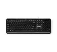 NEDIS KBMU200BKUS Wired Keyboard | USB | Powered by USB | Multimedia | QWERTY | US Layout | Yes