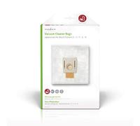 NEDIS Vacuum Cleaner Bags, 4-Pack Synthetic Microfibre, Comptible with/for Bosch Siemens D-E-F-G-H, Includes Microfilter, White