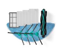 Nedis Vacuum Cleaner Spare Part, Replacement Set for WiFiVCL001CBK - Includes 3 HEPA Filters, H12 Primary Filter, Roller Brush, 2 Side Brushes, 1 Mop