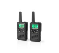 Nedis Walkie-Talkie Rechargeable Usb, 6H Talktime, 10Km Range, Charging Base, 2 Units, Black