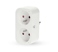 Nedis Wi-Fi Connected Plug Double SmartLife IP21 Wattmeter 3680W Type E France