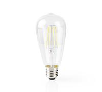 Nedis Wi-Fi Filament Bulb LED 5W 500lm E27 Format ST64, Transparent [EEK: F]
