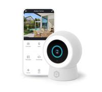 NEDIS Wi-Fi Smart Outdoor Camera, 3MP 1296p, Motion Sensor, AI Human Detection, Dimmable Spotlight Full-Colour Night Vision, Two-Way Audio, IP65 Weatherproof - White