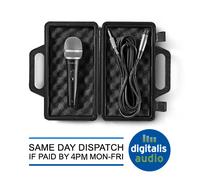 NEDIS Wired Microphone, Uni-Directional Dynamic Microphone with XLR Connector, Perfect Sound Quality, Durable Metal Body, 5.0m Detachable Cable, On/Off Switch, Travel Case
