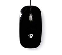 NEDIS Wired Optical Mouse, Ultra-Slim Ergonomic Design, 1000dpi USB-A Connection, Comfortable Navigation for Left and Right-Handed Users