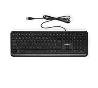 Nedis Wired USB-A QWERTY Keyboard France Layout 104 Buttons