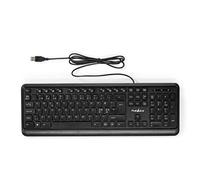 Nedis Wired USB-A QWERTY Keyboard Holland Layout 104 Buttons