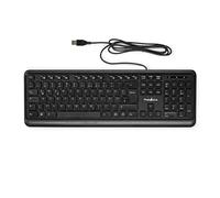 Nedis Wired USB-A QWERTZ Keyboard German Layout 104 Buttons