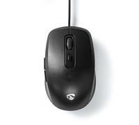 NEDIS Wired USB Mouse, 6-Button with Comfortable Design, Adjustable DPI up to 3600, 1.4m Cable, Plug-and-Play for PC or Notebook
