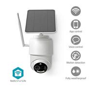 Nedis Wireless Security Battery Camera System Outdoor Wifi Cctv Home Solar Panel