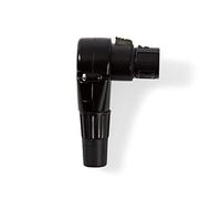 NEDIS XLR Connector 3 Pin Female Black Angled XLR
