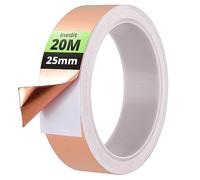 nedit Copper Tape Slug Repellent Uk - 25mm x 20m Self-Adhesive Cooper Slug Snail Repellent - Copper Tape - Slug Snail Barrier - Chemical Free-Defense