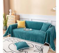 NedLoN Sectional Couch Covers, Sofa Slipcover with Tassels for Most Shape Sofas, Thick Sofa Towel Cover for Dogs Cats Multi-Use Decorative for Couch