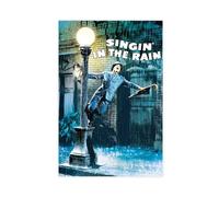 NEDOES Singing in The Rain - Vintage Movie Poster Canvas Poster Wall Art Decor Print Picture Paintings for Living Room Bedroom Decoration Unframe-style 12x18inch(30x45cm)