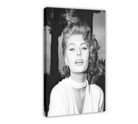 NEDOES Sophia Loren Poster Canvas Poster Wall Art Decor Print Picture Paintings for Living Room Bedroom Decoration Frame-style 08x12inch(20x30cm)