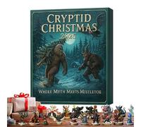 Nedräkning Till Jul - Flat Decoration 2D 24 Days, Christmas Calendar Mysterious Advent | För Säsongsbetonade Helgdagar Halloween Tacksägelsedagen Easter Barn Tonåringar Vuxna