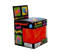 Nee D0h Nice Cube Glow Giant Nice Cube - Sensory Squeeze Toy with a Super Solid Squish - Ages 3 and Up 1pc Cube,Red