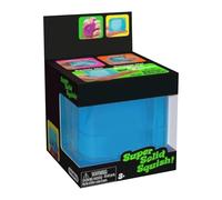 Nee D0h Nice Cube Glow Sensory Toy with a Super Solid Squish - Glows In the Dark and Always Returns To Its Square Shape - Ages 3 and Up 3.54" Cube