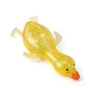 Nee doh Duck Squishy,17Cm Giant Mystery Squishy,Glitter Squishy Duck Squeeze Toy ,Portable Decompression Sensory Toy, Anxiety Relief Fidget Toy For Adults (Yellow)