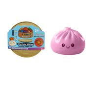 Nee doh Dumpling Squishy,8.5Cm*5Cm Giant Mystery Dumplings Squishy,Glitter Squishy mini Dumpling Squeeze Toy ,Portable Decompression Sensory Toy, Anxiety Relief Fidget Toy For Adults (Pink)