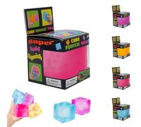 NEE Doh Nice Cube Squishy Stress Ball - Doh Ice Cube Fidget Stress Ball,Ice Squishy Stress Moldable Slow Rise Relaxing Sensory Fidget Stress, Squeeze Dough Ball for Anxiety Relief (31#Pink)