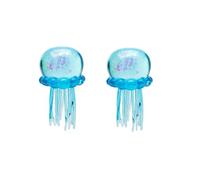 Nee Doh Sparkle Filled TPR Squishy, Glitter Jellyfish Fidget Squeeze Ball, Soft Sensory Animal with Tentacles Stress Relief, Durable Tension Calming Toy School Work NeeDoh