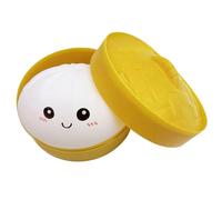 Nee doh Squishy Bao Dumpling Sensory Fidget Toy with Plastic Steamer Box - Squeeze Toys for Boy Giant Mystery Dumplings Squishy,Glitter Squishy Dumpling Squeeze Toy- Ages 3+ (A)