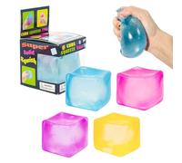 Nee Doh Squishy Pink Ice Cube for Focus, Solid Relaxing Stress Balls, Moldable Needoh Nice Cube ADHD Fidget, Squishy Needoh Sensory Squeeze
