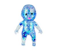 Nee doh Ugly Doll Squishy,10Cm Squishy Squeeze Toys,Glitter Squishy Ugly Doll Squeeze Toy ,Portable Decompression Sensory Toy, Anxiety Relief Fidget Toy For Adults (Blue)