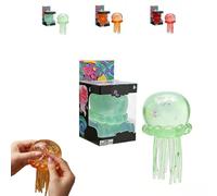 NEE Dooh Jellyfish Squishy Toy, Doh Slow Rising Stress Relief Fidget Toy Squishy Stress Balls for Adults & Kids - Squeeze Ball to Increase Hand Flexibility & Relieve Joint Pain (4#Green)