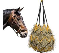NEECONG Hay Net for Horses, Fun and Capacity is The Upgrade of Horse Treat Ball，Hanging Hay Feeder Bag for Horse Stable Stall Paddock Rest Toy（1 PCS）