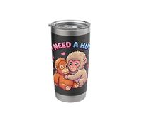 Need A Hug Cute Baby Monkey Animal Meme Viral Internet Stainless Steel Insulated Tumbler