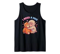Need A Hug Cute Baby Monkey Animal Meme Viral Internet Tank Top