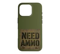 Need Ammo Military Graffiti Army Stencil Bullets Design Case for iPhone 16 Pro