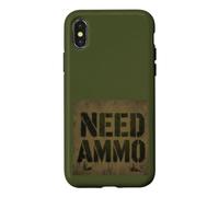 Need Ammo Military Graffiti Army Stencil Bullets Design Case for iPhone X/XS