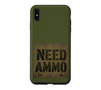 Need Ammo Military Graffiti Army Stencil Bullets Design Case for iPhone XS Max