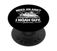 Need An Ark I Noah Guy Christian Bible Joke Humor PopSockets Adhesive PopGrip
